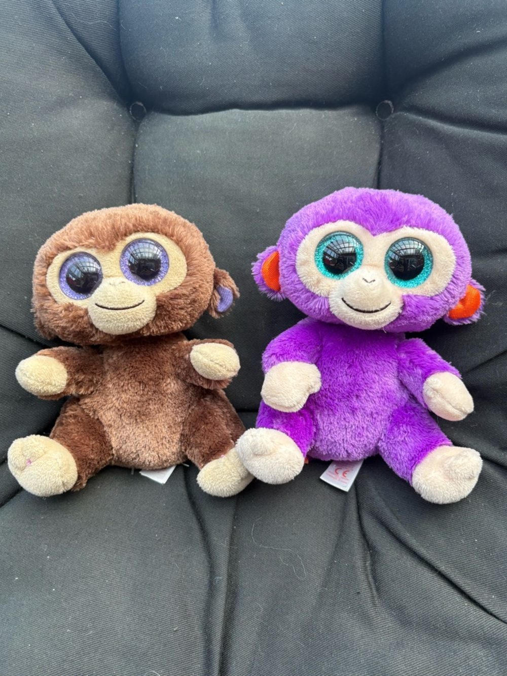 Ty Beanie Boos Monkey Duo – Grapes & Coconut –